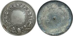 O6350 Epreuve Uniface Napoleon III 1859 Commerce Argent Silver