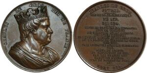 O6530 Médaille Charles Louis Germanique 1839 Caqué SUP ->Make offer