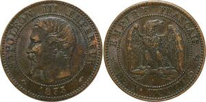 O6660 2 Centimes Napoleon III Nue 1855 A Paris Ancre SUP ->M offre