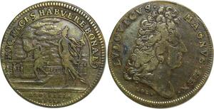 O7791 France Jeton Louis XIV Comptabilité Batiment Roi Hoc Paces Habuere Bonae 1638-1715