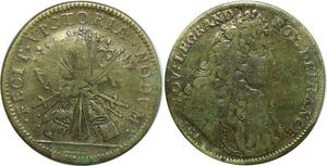 O7810 France Jeton Louis XIV portrait cravate Rattachement Bar France ->M offre