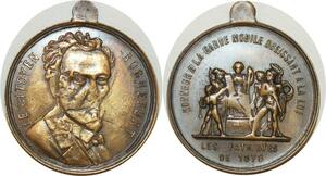 O8100 Médaille Citoyen Rochefort Garde Mobile Patriotes 1870 ->M offre