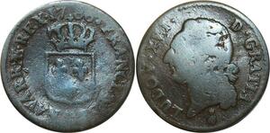 O8400 Rare France 1/2 Sol Louis XVI 1788 AA Metz ->M offre