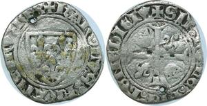 O8560 France Charles VI 1380 1422 blanc guénar 2e émission Romans ->Make offer