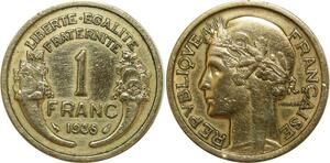 O8820 France 1 Franc Morlon Bronze Aluminium 1935 -> Make offer