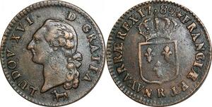 O9570 Rare France Sol Louis XVI 1782 R Orléans Qualité SUP !!! ->Make offer