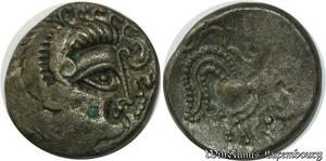 S752 Rare Gaule Curiosolites Statere Armorica Cheval Tête Sanglier 100 50 BC