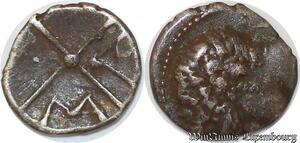 S755 Rare R2 Massalia Ve Obole au T deière la nuque, tête à gauche DT 699