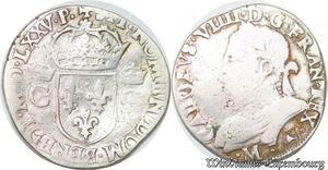 S4146 Rare France Teston Charles IX 1575 M Toulouse Argent Silver - Faire Offre
