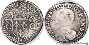 S4155 Rare France Teston Charles IX 1562 M Toulouse Argent Silver - Faire Offre