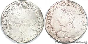 S4156 Rare France Teston Charles IX 1567 L Bayonne Argent Silver - Faire Offre