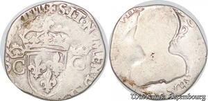 S4199 Rare France 1/2 Demi Teston Charles IX 1564 Argent Silver - Faire Offre
