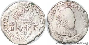 S4204 Rare France Teston Henri III 1575 A Paris Argent Silver - Faire Offre