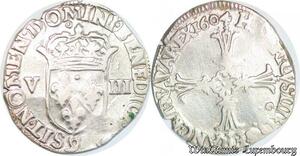 S4246 Rare France 1/8 Ecu Croix Feuillue Henri IV 1604 9 Rennes Silver - Faire Offre