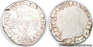 S4286 Rare France Teston Charles IX 1573 L Bayonne Argent Silver - Faire Offre