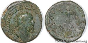 S4322 Rare Double Sesterce Postume 261 Trêves Victoria AVG SUP ! >M offer