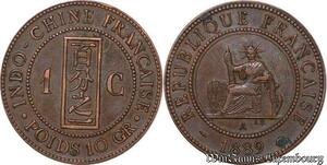 S4327 Indochine Francaise 1 Centime 1889 - Faire Offre