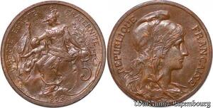 S4332 Rare France 5 Centimes Daniel Dupuis 1898 Splendide FDC - Faire Offre