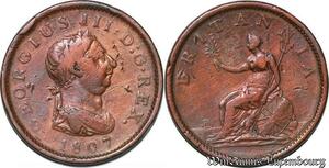 S4345 United Kingdom 1 Penny Roi George III 1807 - Faire Offre