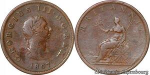 S4346 United Kingdom 1/2 Penny Roi George III 1807 - Faire Offre