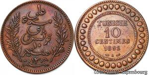 S4367 Tunisie 10 Centimes Ali Bey 1892 AH 1309 A Paris - Faire Offre