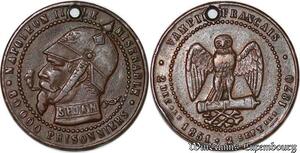 S4404 France Satirique Module 5 Centimes Napoléon I Sedan 1870 Vampire - Faire Offre