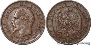 S4408 France 5 Centimes Napoléon I Tête Nue 1857 A Paris - Faire Offre