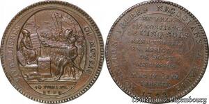 S4441 Rare France Constitution 5 sols de Monneron au serment 1792 Birmingham ->M offer