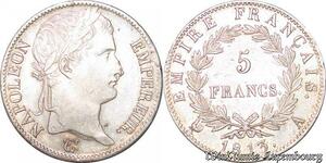 S4497 5 Francs Napoléon 1813 A Paris Argent Silver Superbe ! - Faire Offre