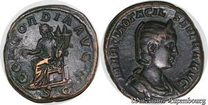 S4810 Rare Sesterce Concordia Otacilia Severa Augusta AD 244-249 Quality