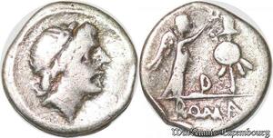 S4827 Quinaire Emission Anonyme AtelI Incertain Apollon Victoire AD 81 Fouée