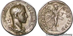 S4844 Rome Denier Severe Alexandre PM TR P VI Cos II PP 222-235 TTB++ Silver