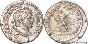 S4850 Rare Denier Caracalla Marti ProPvgnatori 198-217 AD Silver ->M offer