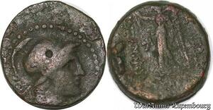 S4858 Greek Bronze Seleucis PIia Apameia Athena Right 27-26 BC