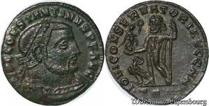 S4873 Follis Constantinus I Helena Thessalonica Tsa Iovi Conservator 317/318