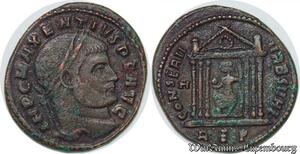 S4880 Follis Maxentius Temple Reverse Conserv Vrb Svae Aep 307-312 AD >M offer