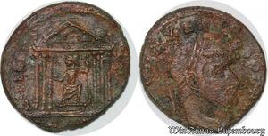S4881 Follis Maxentius Temple Reverse Conserv Vrb Svae 307-312 AD