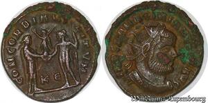 S4925 Antoniniano Maximiano Cyzico Concordia Militvm 295-296 -> Faire Offre