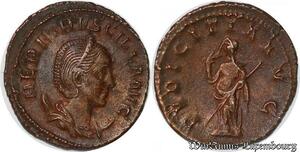 S4985 Rare Rome Antoninien Etruscille Pvdicitia avg 250 Superbe !