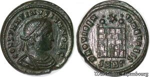 S4995 Centenionalis ou Nummus Constantin II Heraclée Providentiae Caess 325