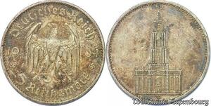 S5099 Allemagne 5 Reichsmark 1935 Munich Argent Silver - Faire Offre