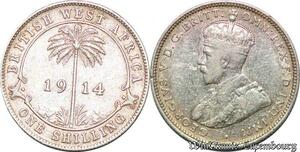 S5140 United Kingdom 1 Shilling George V 1914 Argent Silver - Faire Offre