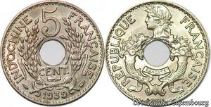 S5156 Indochine Francaise 5 Cent 1939 Paris FDC ! - Faire Offre