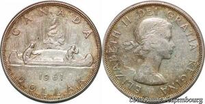 S5172 Canada 1 Dollar Elizabeth II 1961 Argent Silver - Faire Offre