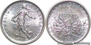 S5193 France 5 Francs Semeuse Nickel 1973 FDC - Faire Offre