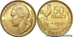 S5202 France 50 Francs Georges Guiraud 1952 B Beaumont-Le-Roger SUP + - Faire Offre