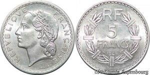 S5207 Rare France 5 Francs Lavrillier 1948 FDC ! -&gt; Faire Offre
