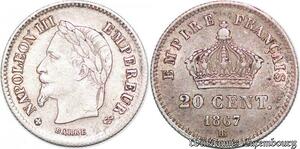 S5227 20 Centimes Napoléon I Tête Laurée Grand Module Silver - Faire Offre