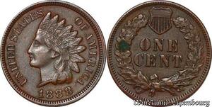 S5286 USA 1 Cent Indian 1888 AU ! Superbe - Faire Offre