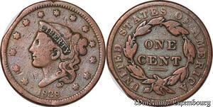 S5310 USA 1 Cent Coronet Head 1838 - Faire Offre